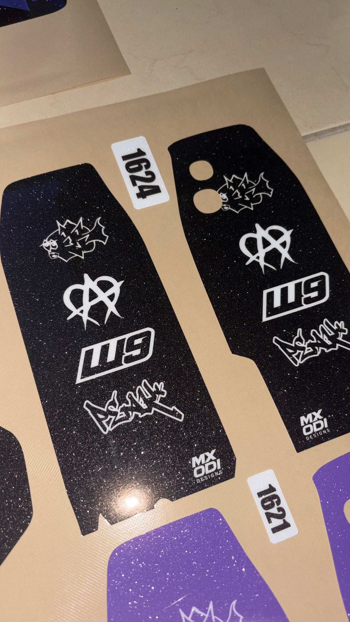 Kugoo/Tuttio fork guard decals