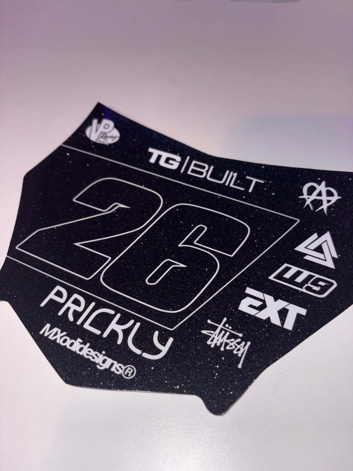 Motocutz number plate decal