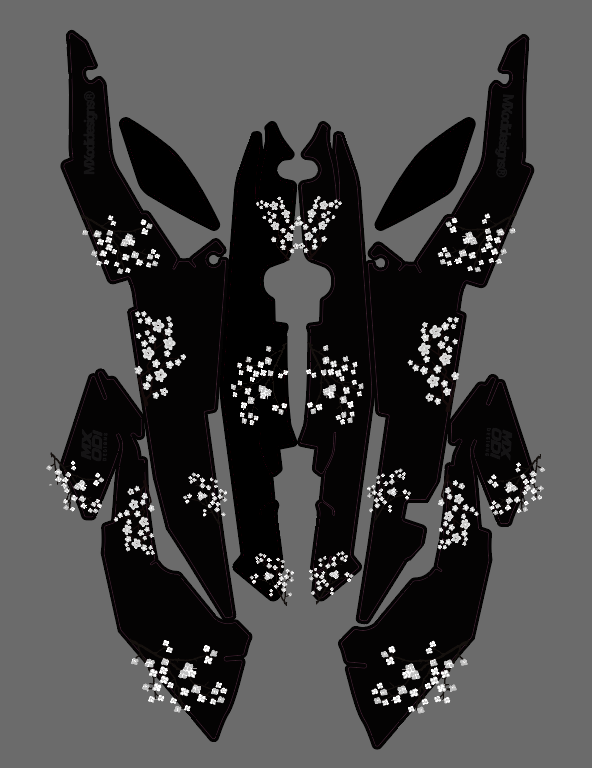 Ultra bee cherry blossom graphics kit