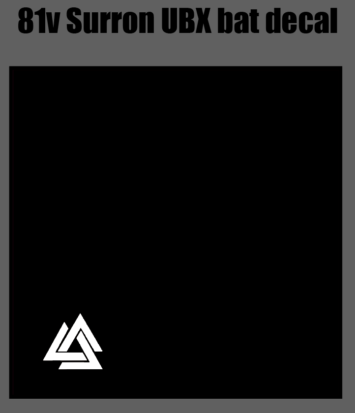 81V style Surron UBX Battery decal (Pre-Order End Of August)