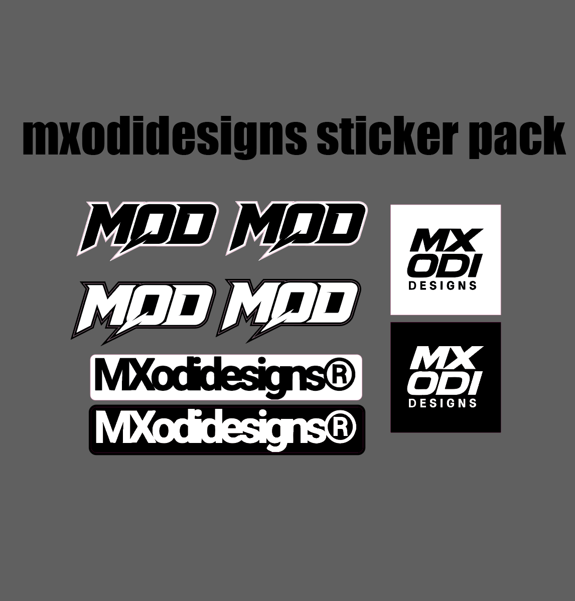 Mxodidesigns sticker pack