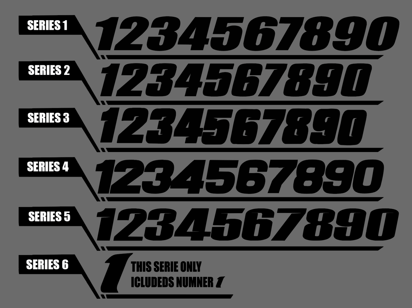 Surron number plate decal