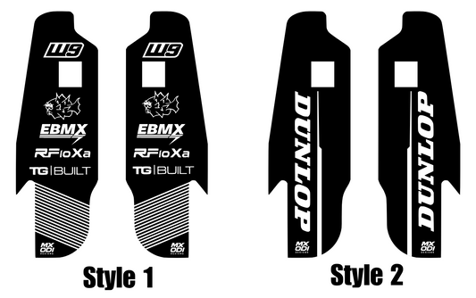 Rfloxa fork guard decals