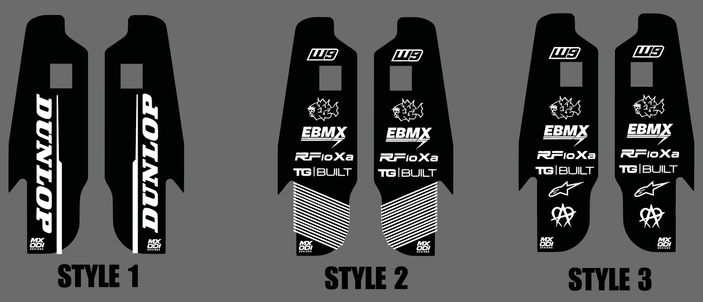 Rfloxa fork guard decals