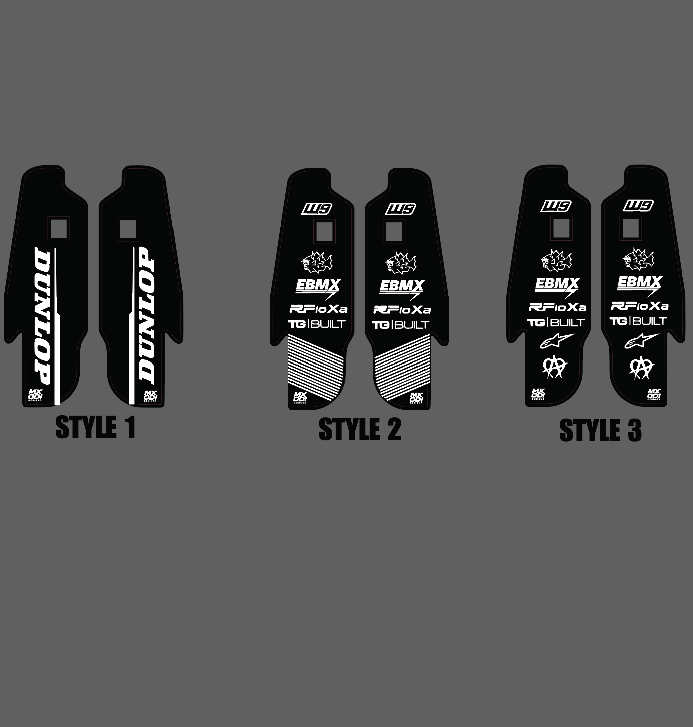 Rfloxa fork guard decals