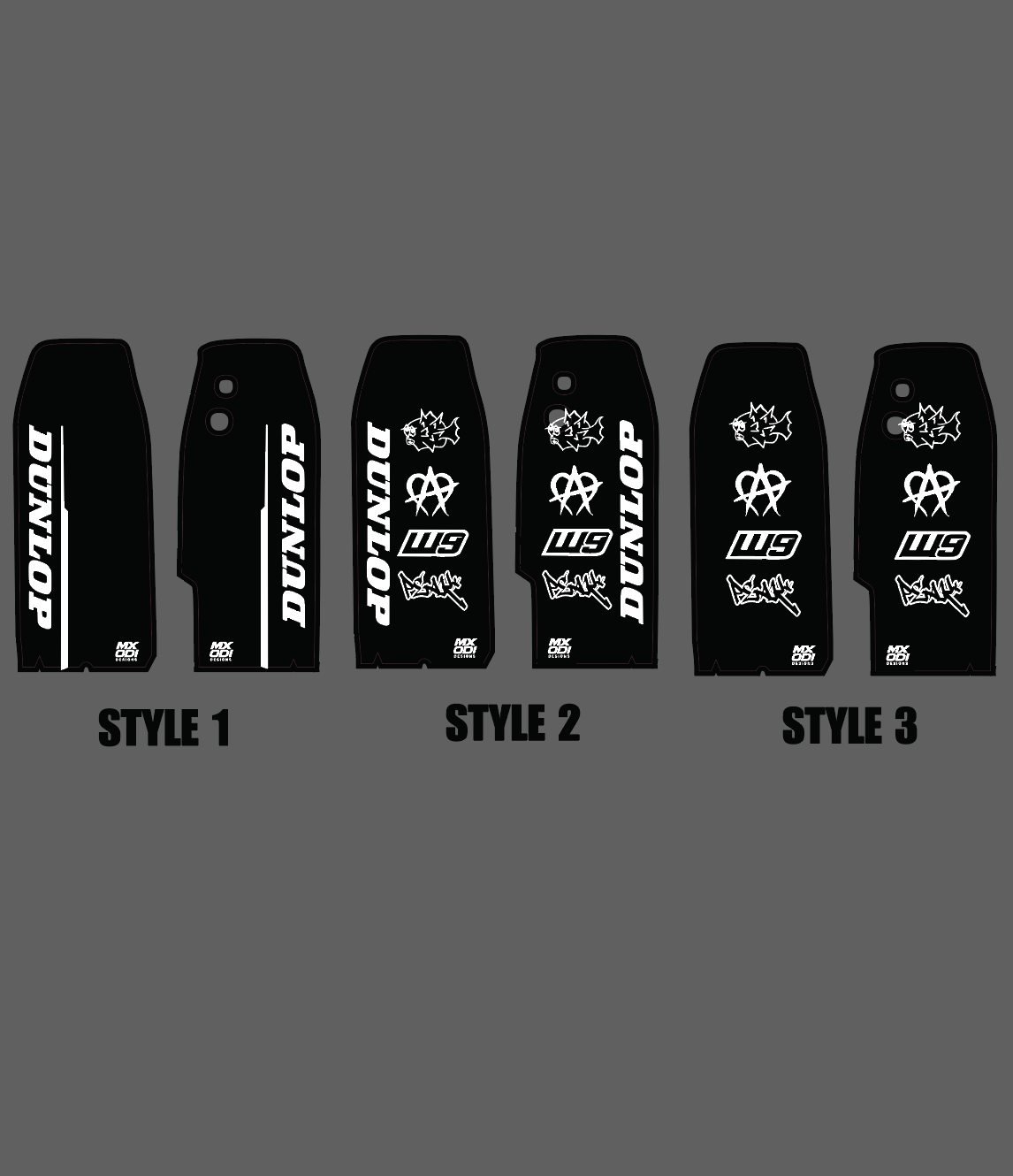 Kugoo/Tuttio fork guard decals