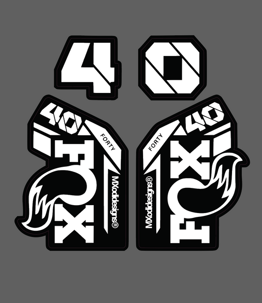 Fox 40 fork decals (Pre-Order End Of August)