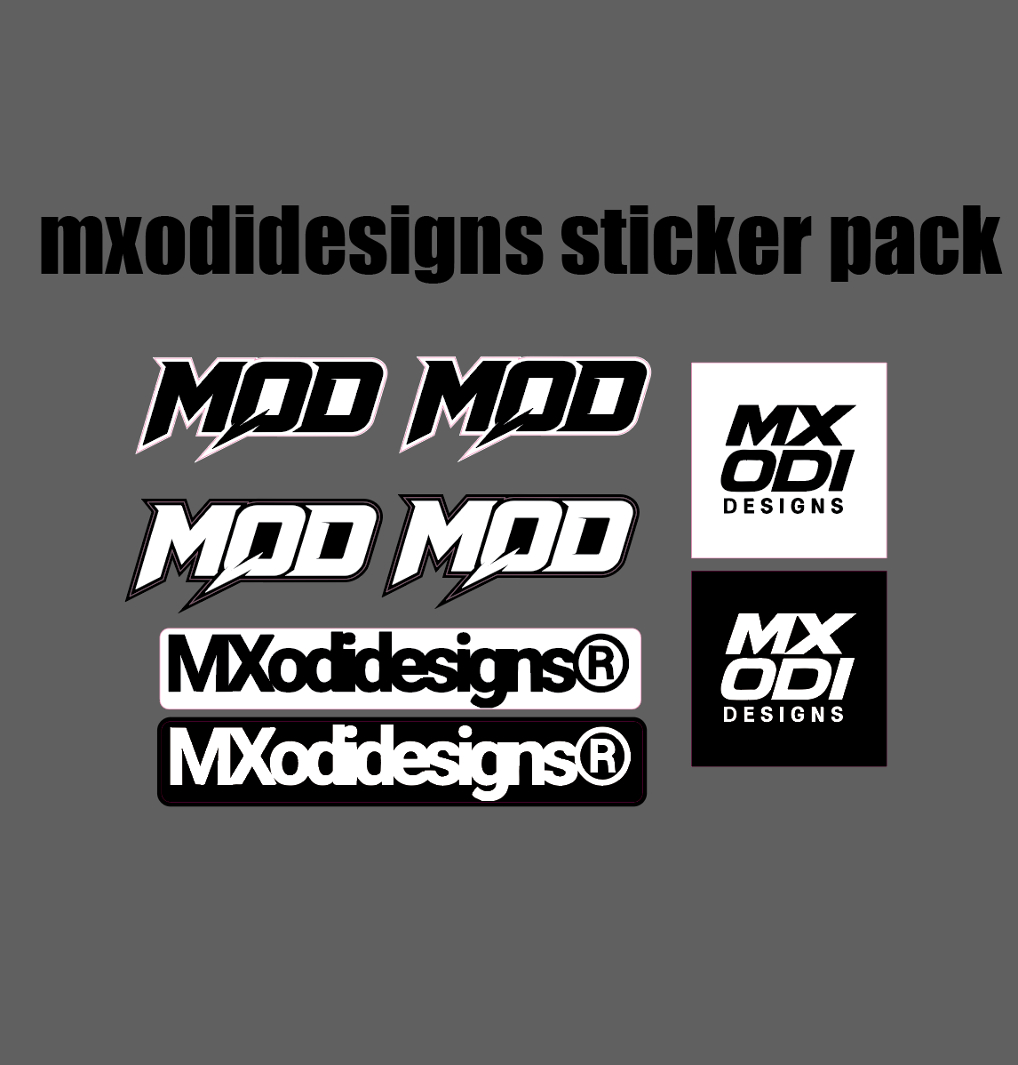 Mxodidesigns sticker pack