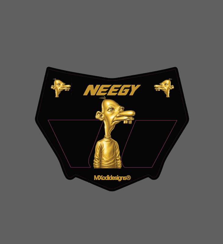 Neegy style MotoCutz Vented Plate  (Pre-Order Early September)