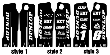 Surron lbx KKE fork guards decal