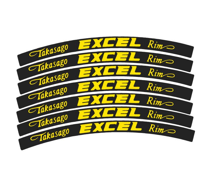 Excel rim stickers