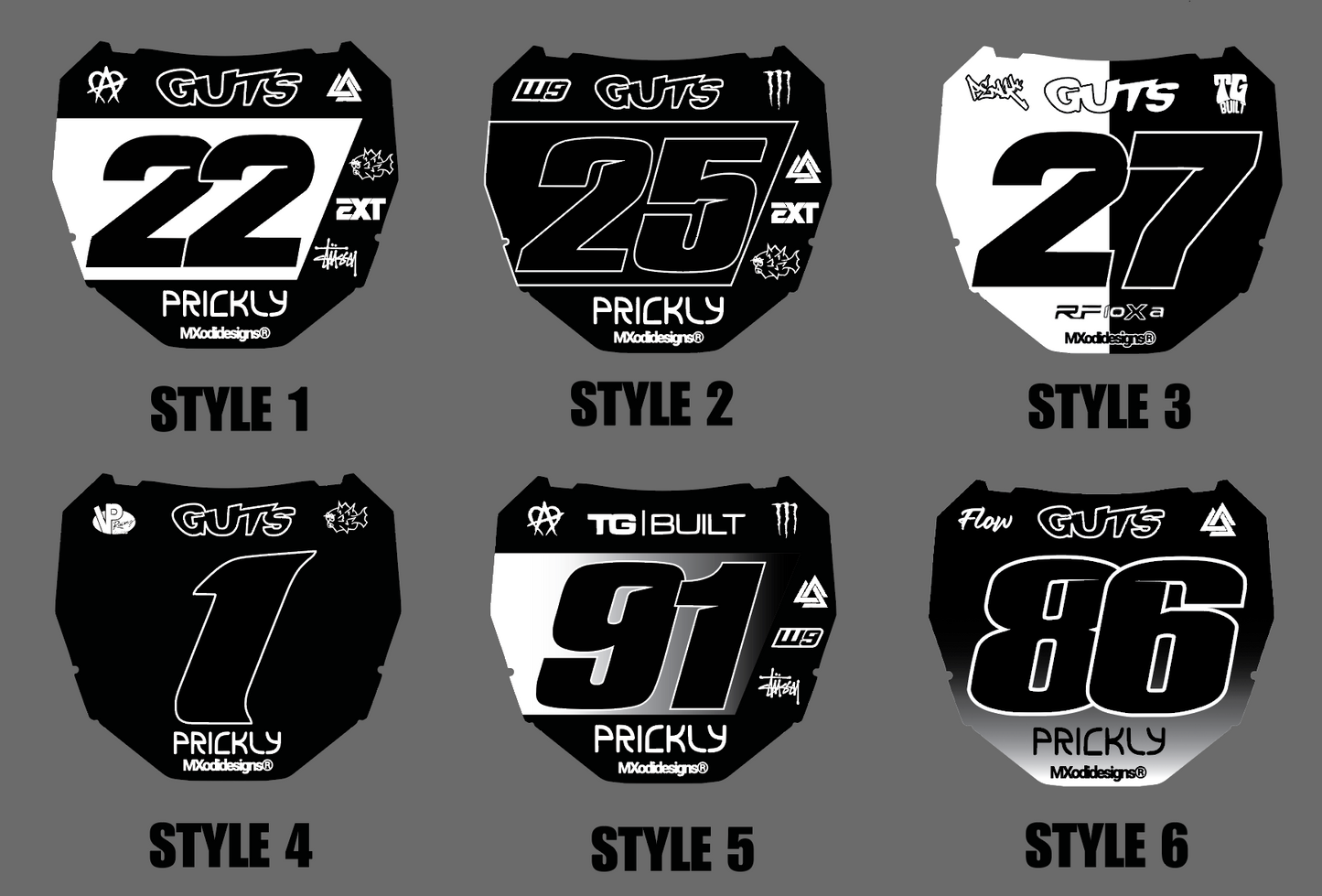 ODI number plate decal