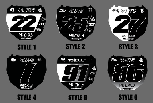 ODI number plate decal