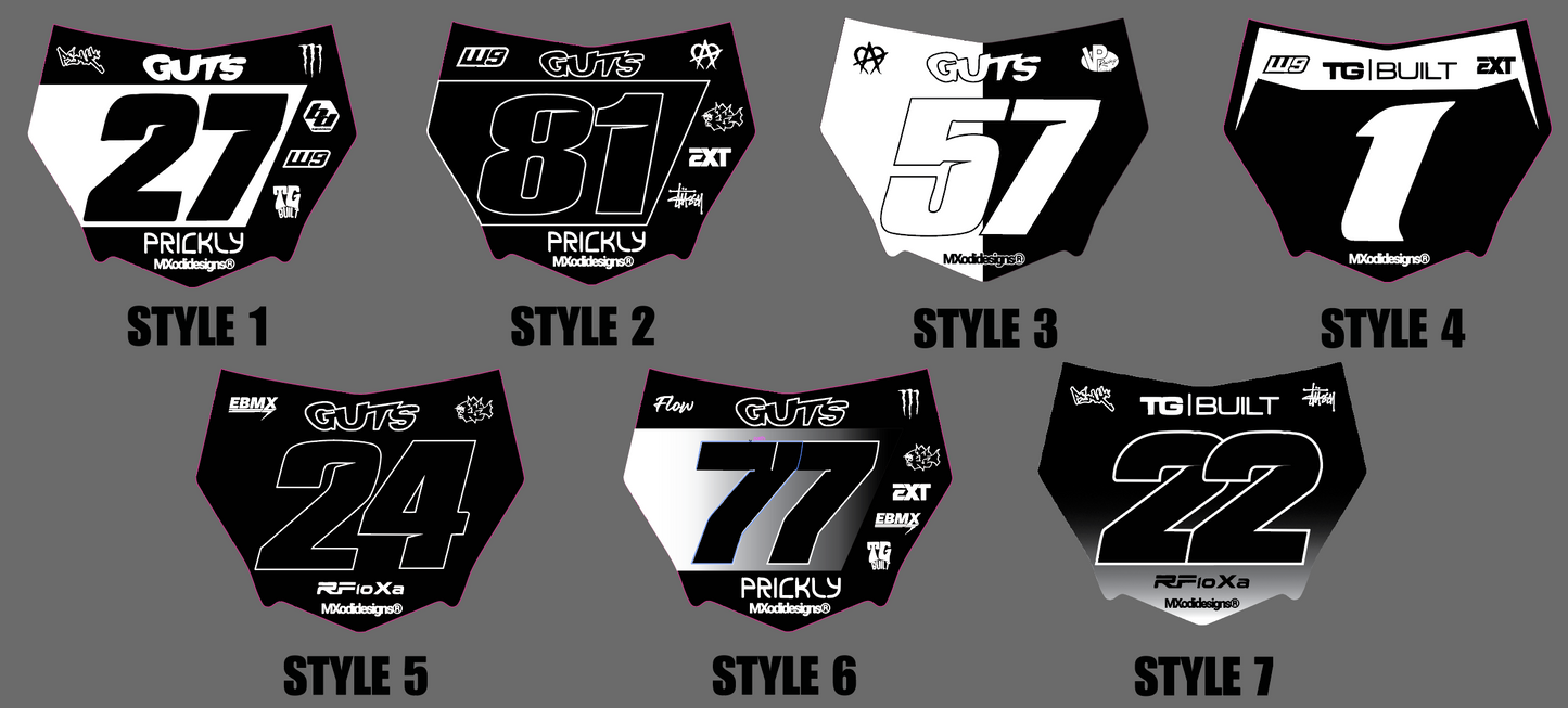 Motocutz number plate decal
