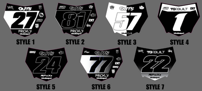 Motocutz number plate decal