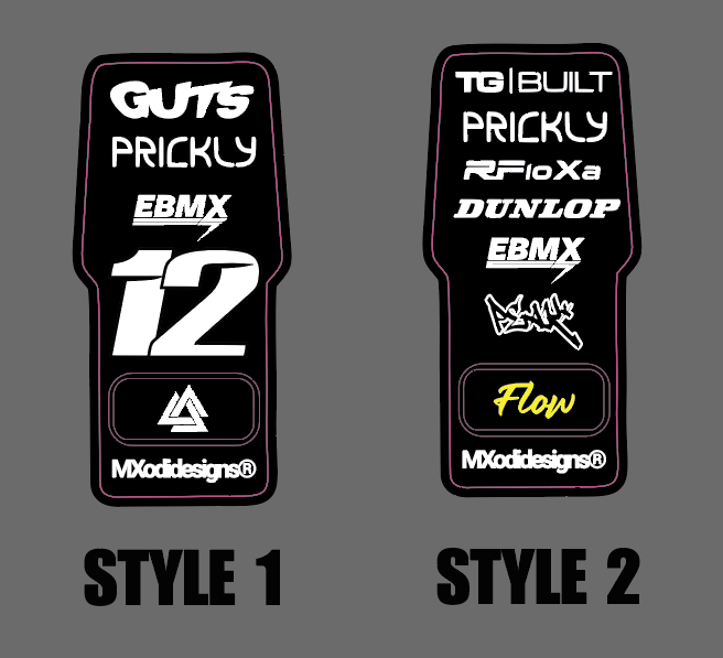 Surron LBX battery cover decal