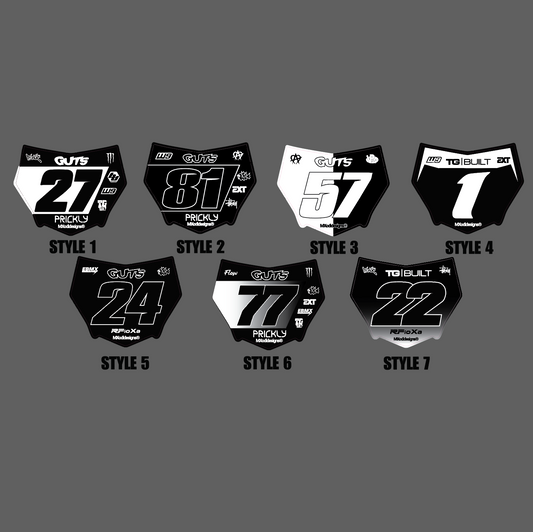 Motocutz number plate decal (Pre-Order End Of August)